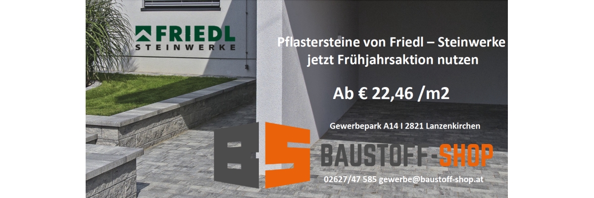 Pflastersteine von Friedl zum Herbst - Aktionspreis - 