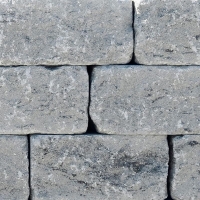 Friedl Mauerstein Gutshof  bossiert granitgrau-schattiert-MB12-15cm