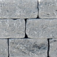 Friedl Mauerstein Gutshof  bossiert granitgrau-schattiert-MB16-15cm