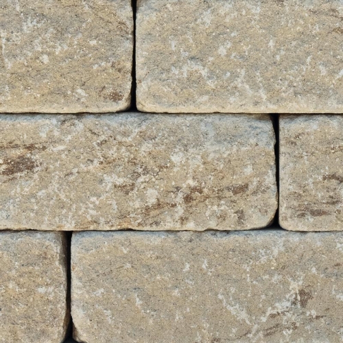 Mauerstein Gutshof MB16 bossiert 15 cm kalkstein-schattiert (0,9m²/Lage - 3,6m²/Pal) / m2