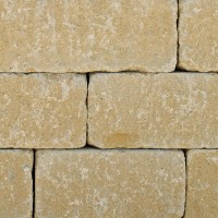 Friedl Mauerstein Gutshof  bossiert sandgelb-MB24-15cm