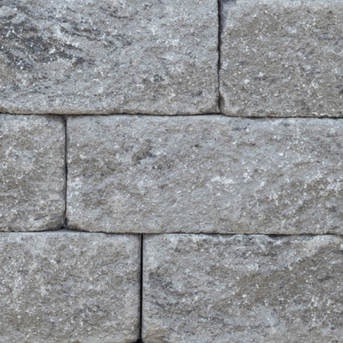 Mauerstein Gutshof MB24 bossiert 15 cm steingrau-schattiert (0,54m²/Lage - 2,16m²/Pal) / m2
