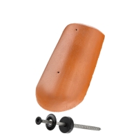 SET Gratanfangstein glatt inkl. Glockenschraube rubinrot