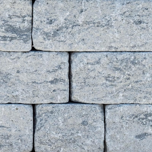 Abdeckplatte Gutshof gespalten ca. 30x24x7,5 cm eisgrau-schattiert (12m²/Lage - 96Stk/Pal) / Stk