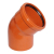 PVC Haus Kanal-Bogen NW 125/ 45° (VE180) / Stk.