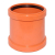 PVC Kanal-Überschiebmuffe 125mm (VE25) / Stk.