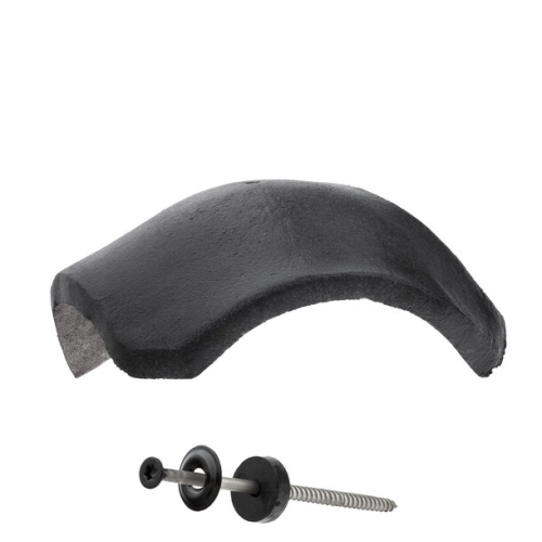 SET Gratverteilerstein glatt inkl. Glockenschraube schiefer