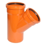 PVC  Kanal-Einfachabzweiger 45&deg; 150/125mm (VE45) / Stk.
