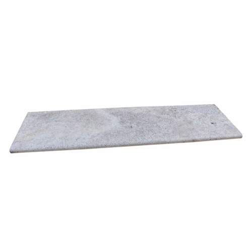 TRAVERTIN Silverato Stufenplatte getrommelt 122x35x3cm / Stk.