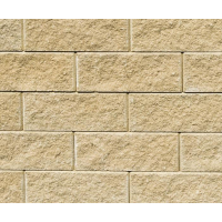 Faro Zaun Halbstein geschnitten 19,7x20x15 cm sandgelb (20m&sup2;/Lage - 100Stk/Pal) / Stk