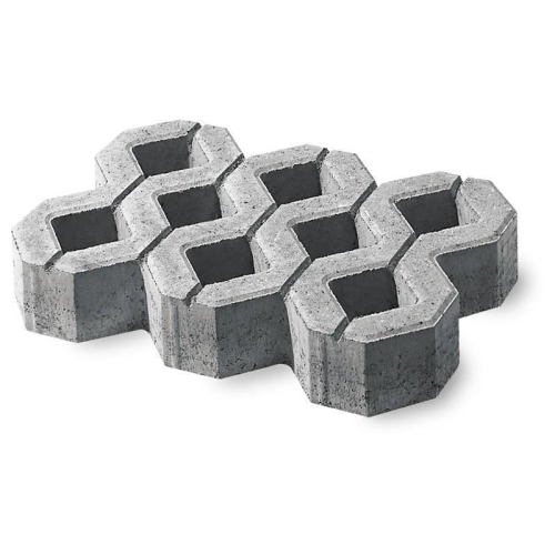 Rasengitter Rombo 59,7x39,7x8 cm grau (0,96m²/Lage - 7,68m²/Pal) / m2