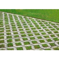 Rasengitter Rombo 59,7x39,7x8 cm grau (0,96m&sup2;/Lage - 7,68m&sup2;/Pal) / m2