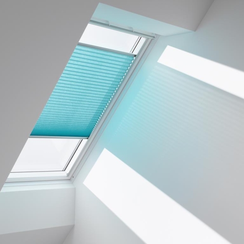 VELUX® Faltrollo Alu Linie CK02 Gelb weiß gestreift 1270 Solar (FSL-S)