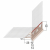 Tropfkantenprofil PVC m. WDVS Gewebe 10x15 2,5lfm (25 Stk/Ktn.) / Stk.