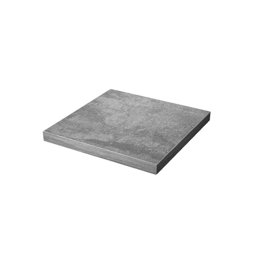  Friedl Largo Bodenplatte 59,8 x 59,8 x 5,0 cm (0,72m2/Lage, 7,20m2 /Pal). eisgrau - schattiert