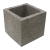 Säulenstein Beton 25x25x25cm (Pal 60 Stk) / Stk.