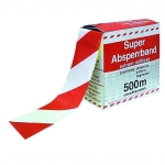 Absperrband schraffiert 500m / St&uuml;ck gelb/schwarz