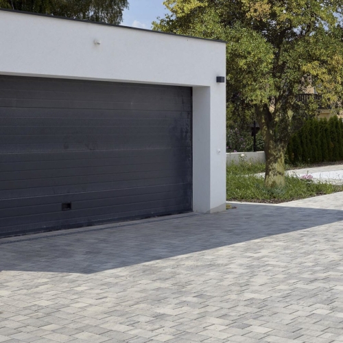 WB - Tango 8 - 14,5-29,5 x 14,5 x 8 cm  - Kombipflaster mit Fase - Grau / m²