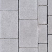 WB - Tegula 8 mit Fase  - 17,3 x 17,3 x 8 cm  - Quadratstein  mit Mikrofase - Grau / m&sup2;