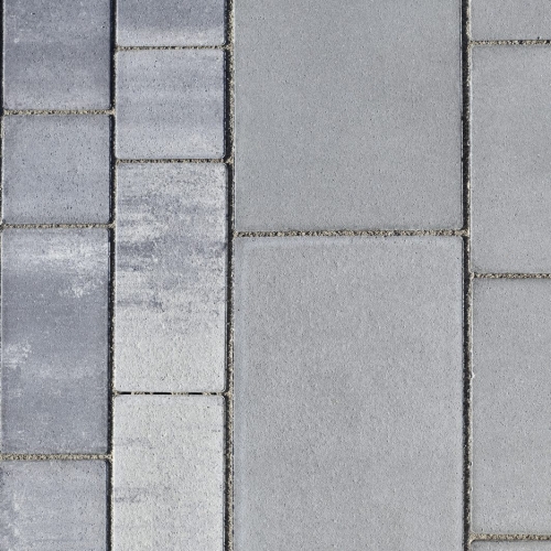 WB - Tegula 8 mit Fase - 34,9 x 17,3 x 8 cm  - Halbplatte mit Mikrofase - Granitgrauschattiert / m²