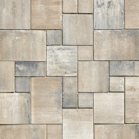 WB - Tegula 8 mit Fase  - 34,9 x 34,9 x 8 cm  - Platte mit Mikrofase - Muschelkalk / m&sup2;