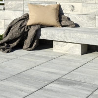 WB - Colori Blockstufe - 100 x 40 x 14 cm - Blockstufe mit Fase - Silbergrau / Stk.