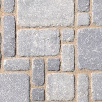 WB - Gemischter Satz antik - 7,2-31,2 x 7,2-31,2 x 8 cm - Kombipflaster  - Granitmeliert / m&sup2;