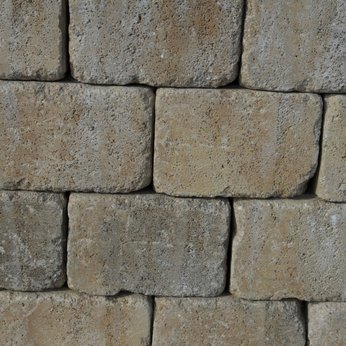 WB - Tegula Mauer antik - 24,4 x 23 x 9 cm  - Abdeckplatte  - Savanna  / Stk