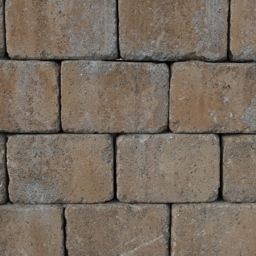 WB - Tegula Mauer antik - 22,4-24,4 x 23 x 9 cm - Kreisabdeckplatte 2  - Melange / Stk.