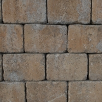 WB - Tegula Mauer antik - 22,4-24,4 x 23 x 9 cm - Kreisabdeckplatte 2  - Melange / Stk.