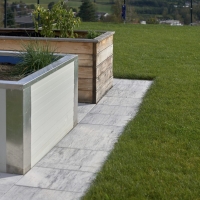 WB - Escado - 59,7 x 59,7 x 4 cm - Terrassenplatte mit Fase und Sicherungsnoppen - Silbergrau / Stk.