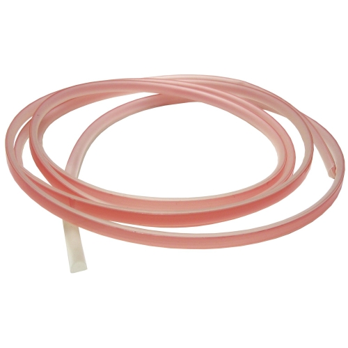 Hohlkammerprofil für Stirnseite Glas, für weichen Anschlag, Länge 230 cm