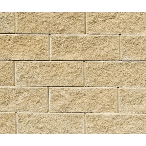 Friedl Faro Zaun- und Mauerstein 40 x 20 x 15 (Pal = 50Stk.) / Stk. sandgelb