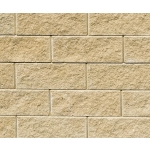 Friedl Faro Zaun- und Mauerstein 40 x 20 x 15 (Pal = 50Stk.) / Stk. sandgelb