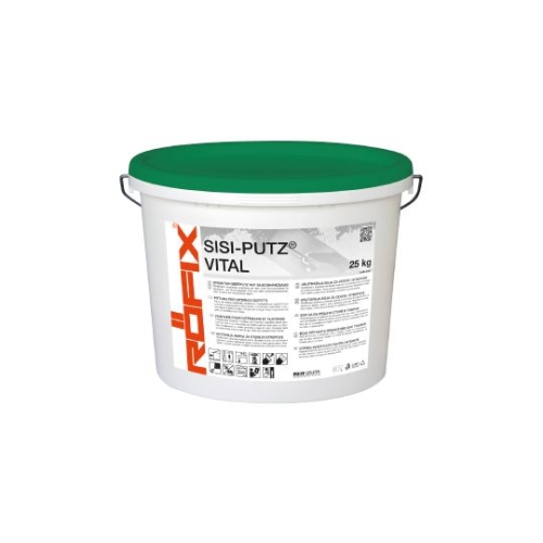 RÖFIX SISI VITAL Silikonputz Vollabrieb (Kübel 25kg, Pal 24Stk.) / Kübel 1,0mm