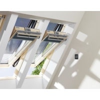 VELUX&reg; Solarfenster GGL Holzfenster MK04 78x98 Titanzink 3-fach Verglasung  GGL 66 Energiebalance Uw= max.1,0 Wei&szlig; lackiert