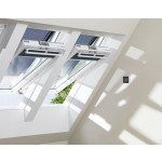 VELUX&reg; Elektrofenster GGU Schwingfenster Kunststoff MK06 78x118 Aluminium 3-fach Verglasung  GGU 66 Energiebalance Uw =max.1,0