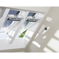 GGU Elektro-Schwingfenster, Kst./CuFenstergr. 134x140cm, PU wei&szlig;